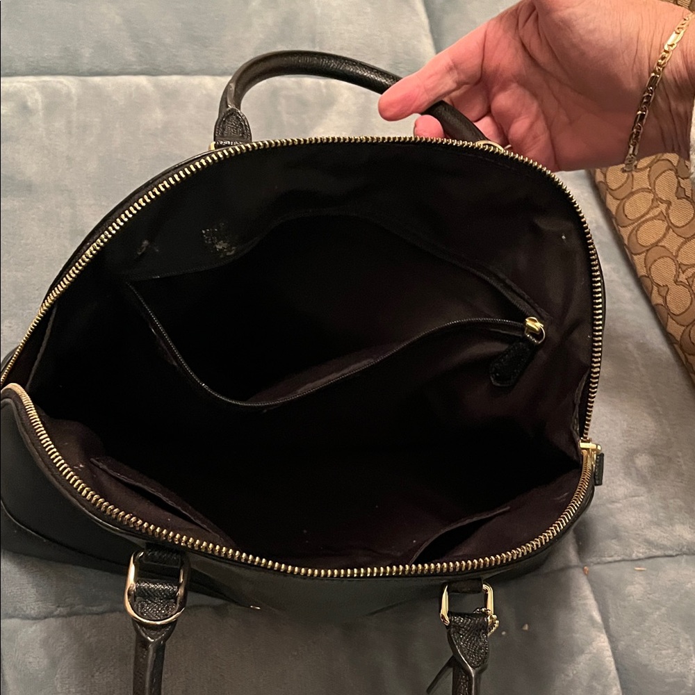 Coach Black Leather Satchel - Picture 5 of 5